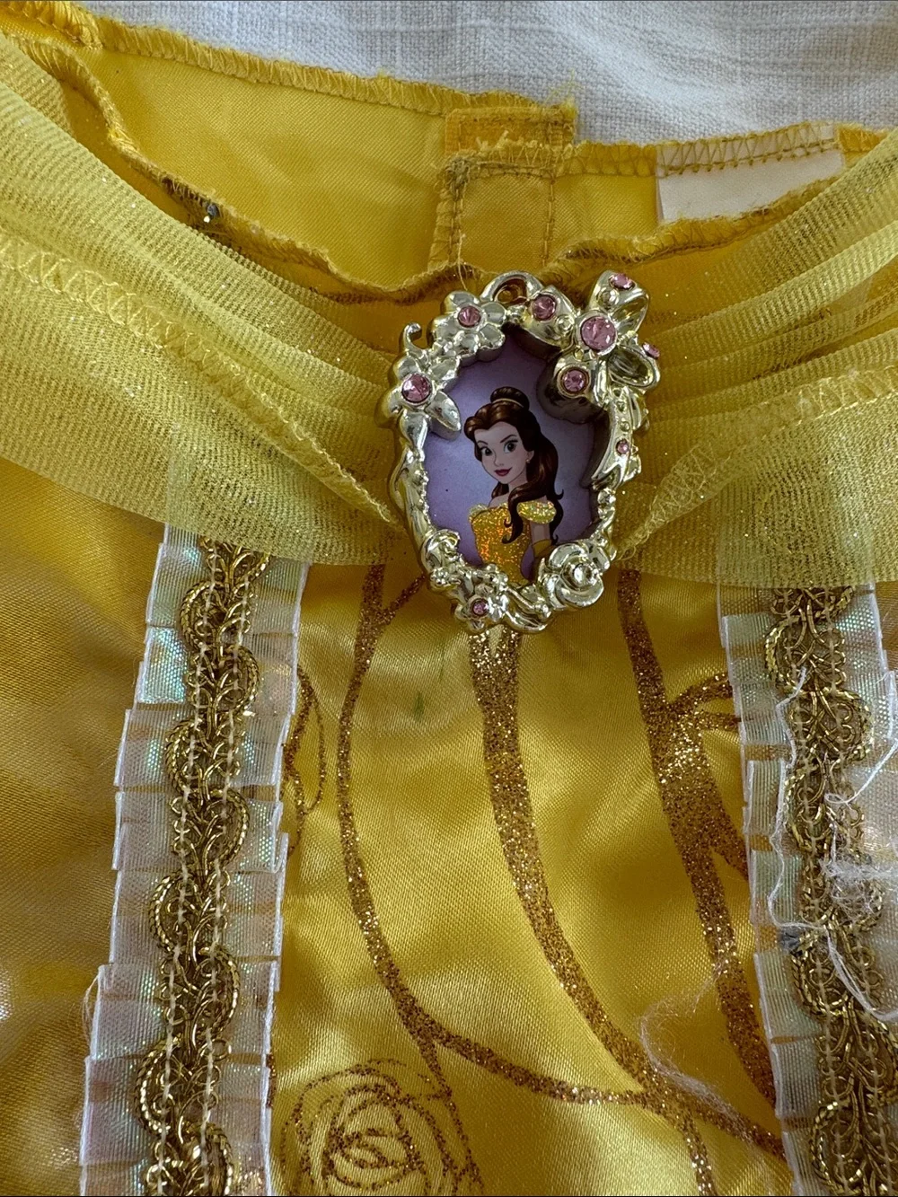 Disney Yellow Belle-Inspired Girls' Princess Dress